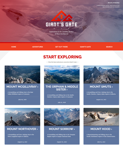 Giant's Gate Homepage