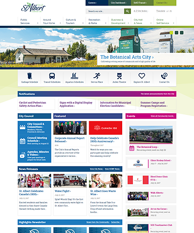City of St. Albert Homepage